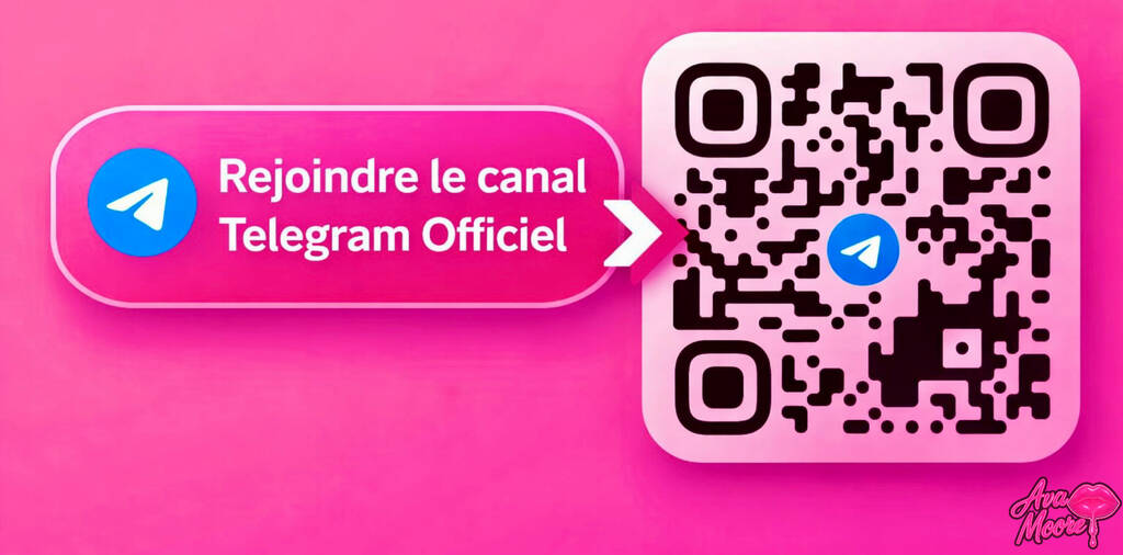 Bouton rejoindre canal Telegram officiel Ava Moore - lien sécurisé sans arnaque